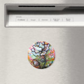 Awakening, een tekening van Shadia Zayed Magneet (Insitu (Vaatwasser))