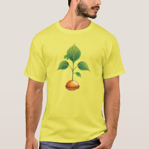Awakening Seed - Een delicate Logo van groei en li T-shirt