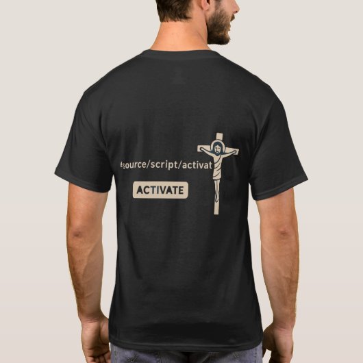 Awakening the code within t-shirt (Achterkant)