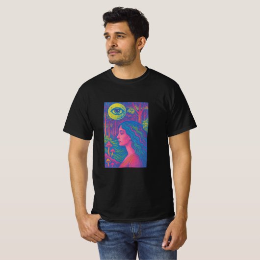Awakening Vision - Psychedelic Forest Muse T-shirt (Voorkant volledig)