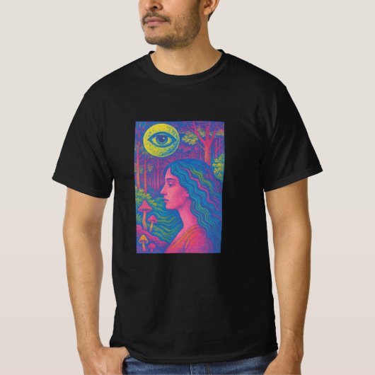 Awakening Vision - Psychedelic Forest Muse T-shirt (Voorkant)