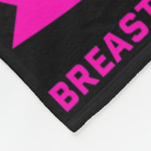 Awaness bij borstkanker fleece deken (Hoek)