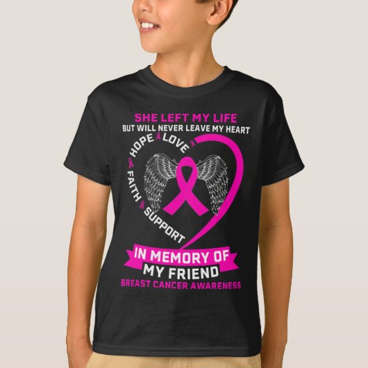 Awaness bij borstkanker t-shirt (Voorkant)