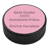 Award in Carnation Pink: Hockey Puck (3/4)