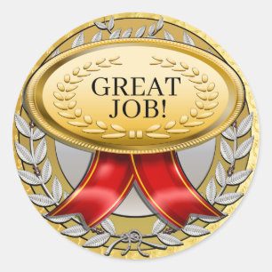 Award Medal Monogram Sticker