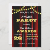 Award Party Velvet & Gold Uitnodiging (Voorkant)
