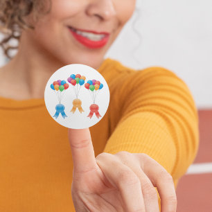 Award Ribbons en Ballons Classic Ronde Sticker