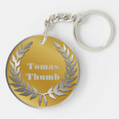 Award Winnaar Goud Zilver Award Persoonlijke NAAM Sleutelhanger (Achterkant)