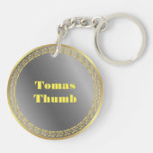 Award Winnaar Goud Zilver Award Persoonlijke NAAM Sleutelhanger (Achterkant)