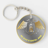 Award Winnaar Goud Zilver Award Persoonlijke NAAM Sleutelhanger (Voorkant)