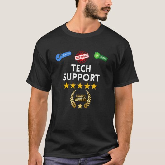Award winnende technische ondersteuning - Cadeaus T-shirt (Voorkant)