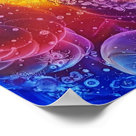 Award Winning Hand Painted Abstract Painting Poster (Hoek)