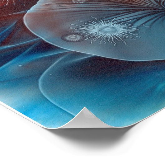 Awarded Abstract Expressionism Hand Painted Art Poster (Hoek)