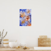 Awarded Hand Painted Abstract Floral Poster (Keuken)