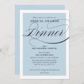 AWARDS DINER event fancy elegant bord blauw Kaart (Voorkant / Achterkant)