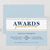 AWARDS DINER modern evenement eenvoudig marineblau Kaart (Voorkant / Achterkant)