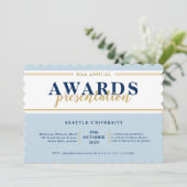 AWARDS DINER modern evenement eenvoudig marineblau Kaart (Staand voorkant)