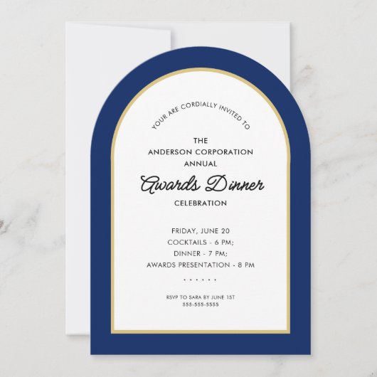 Awards Dinner Celebration Arch Kaart (Voorkant)