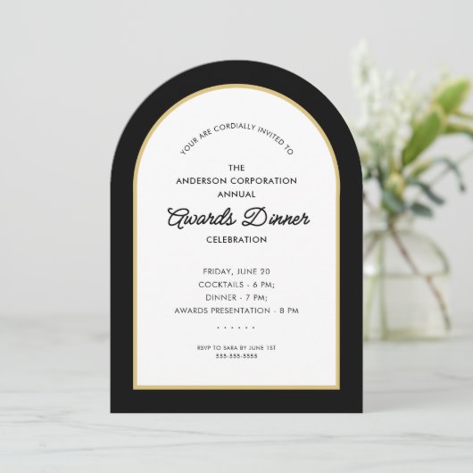 Awards Dinner Celebration Arch Kaart (Staand voorkant)