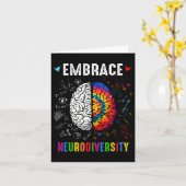 Awareness Assemblée Neurodiversity Man Wo Kaart (Gele Bloem)