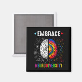 Awareness Assemblée Neurodiversity Man Wo Magneet (Voorkant / Achterkant)