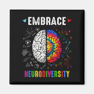 Awareness Assemblée Neurodiversity Man Wo Magneet
