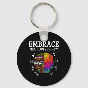 Awareness Assemblée Neurodiversity Man Wo Sleutelhanger