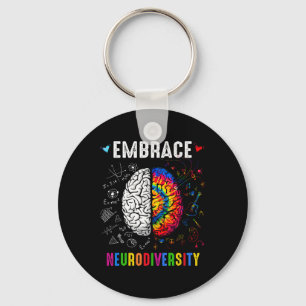 Awareness Assemblée Neurodiversity Man Wo Sleutelhanger
