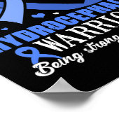 Awareness Blue Ribbon Ondersteuning Poster (Hoek)