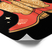 Awareness Cowboy Boots Christmas Breast Cancer Sup Poster (Hoek)