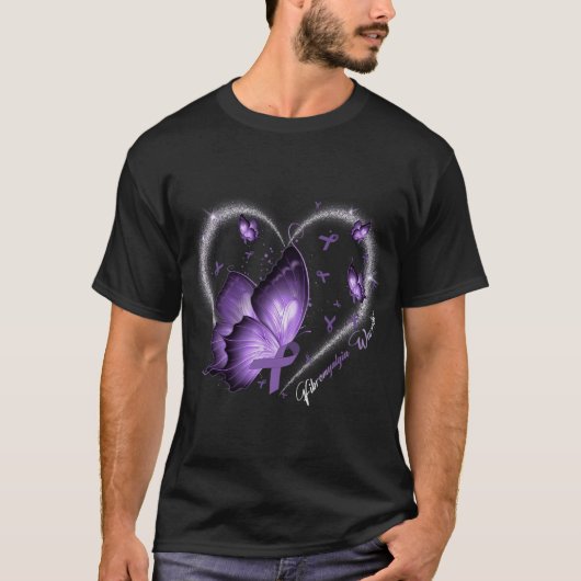 Awareness Day Warrior Survivor Butterfly Heart T-shirt (Voorkant)