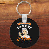 Awareness Fonda Lynn Dee's Famous Hot Nuts Retro A Sleutelhanger (Voorkant)