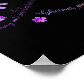 Awareness Libelle U Herinnert Zich Vlinder Misschi Poster (Hoek)