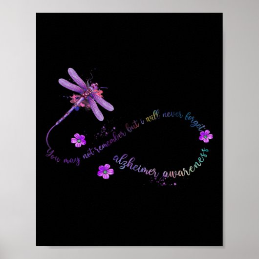 Awareness Libelle U Herinnert Zich Vlinder Misschi Poster (Voorkant)
