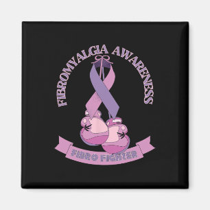 Awareness Lint Bokshandschoenen Fibro Fighter Magneet