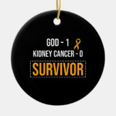 Awareness Lint Nierkanker Keramisch Ornament (Voorkant)