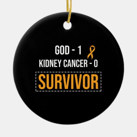 Awareness Lint Nierkanker Keramisch Ornament (Voorkant)