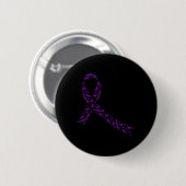 Awareness lint Paarse drugsverslaving herstel Ronde Button 5,7 Cm (Voorkant /achterkant)