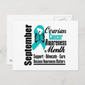 AWARENESS Maand Butterfly Ribbon Briefkaart (Voorkant / Achterkant)
