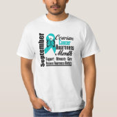 AWARENESS Maand Butterfly Ribbon T-shirt (Voorkant)