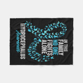 Awareness Maand Vlinders Lichtblauw lint Fleece Deken (Voorkant (Horizontaal))