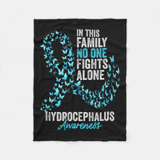 Awareness Maand Vlinders Lichtblauw lint Fleece Deken