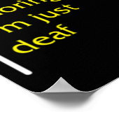 Awareness Month ASL Taalondersteuning niet negeren Poster (Hoek)