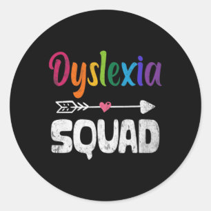 Awareness Month Dyslexie Leraar Therapeut Ronde Sticker