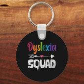 Awareness Month Dyslexie Leraar Therapeut Sleutelhanger (Voorkant)