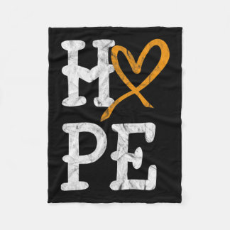 Awareness Month Hope  Blood Cancer 2 Fleece Deken