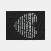 Awareness Month Support T-Shirt Fleece Deken (Voorkant (Horizontaal))