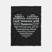 Awareness Month Support T-Shirt Fleece Deken (Voorkant)