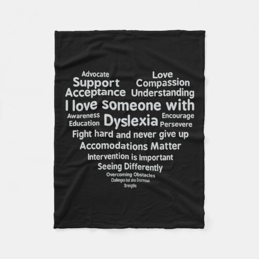 Awareness Month Support T-Shirt Fleece Deken (Voorkant)