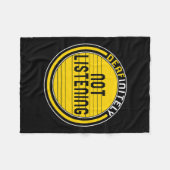 Awareness Month zeker niet luisteren ASL Lang Fleece Deken (Voorkant (Horizontaal))